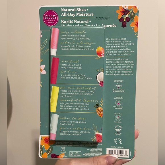 EOS Natural Shea Lip Balm 8 Pack 🥭🍈🥥🍍🍉 - Picture 2 of 2